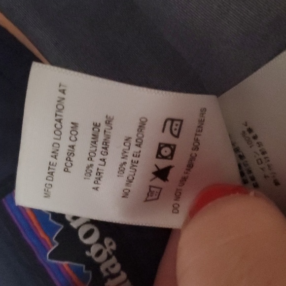 Patagonia Mens Wavefarer 8' Board Shorts Size 34 Alisal Stripe Navy Blue Pocket - Picture 9 of 11